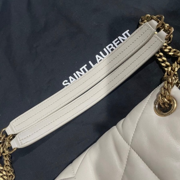 SAINT LAURENT Loulou Small YSL Puffer Chain Shoulder Bag - Picture 13 of 14